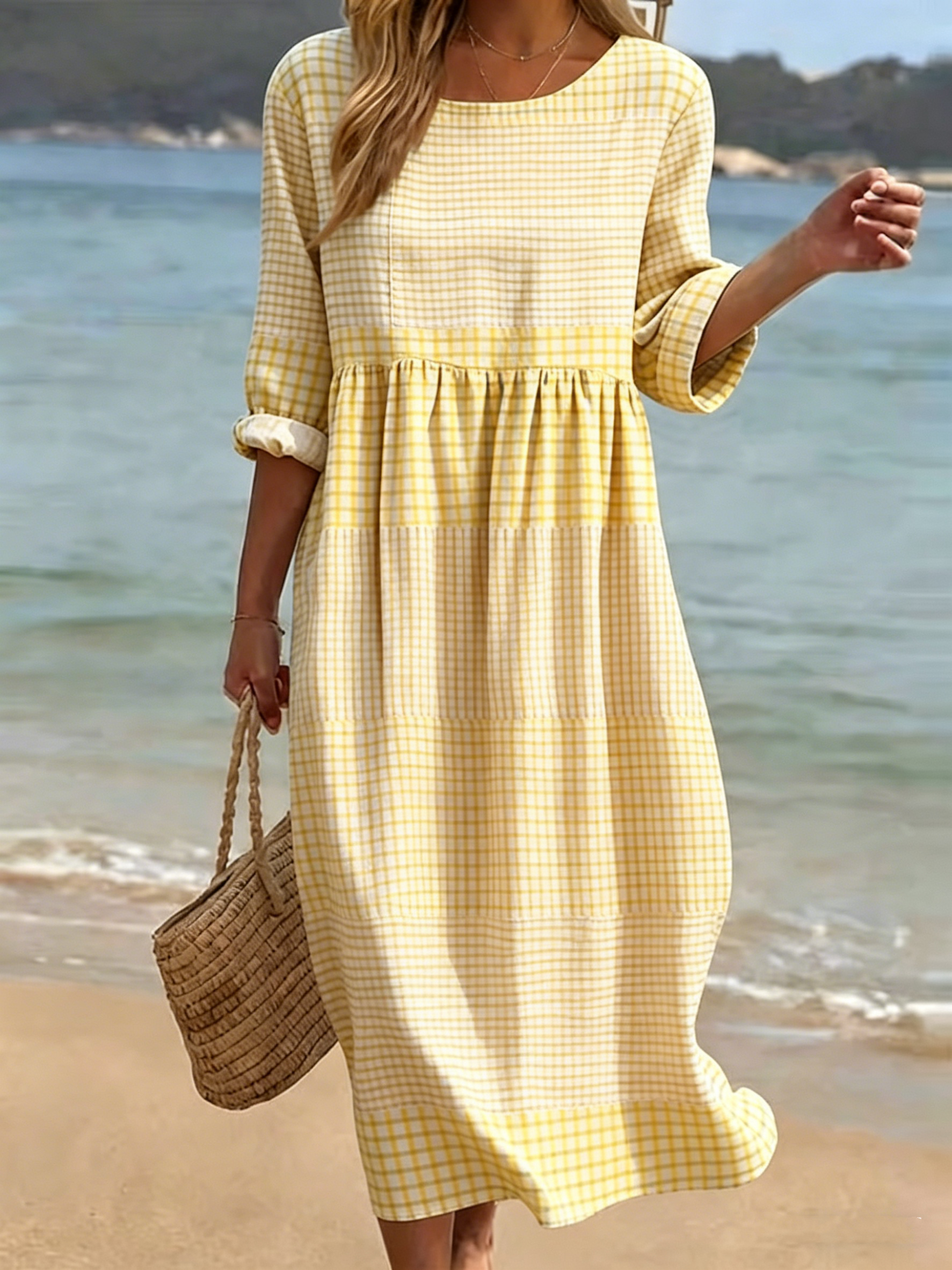 🎁New Arrivals🔥 Women's Cotton-Linen Dress