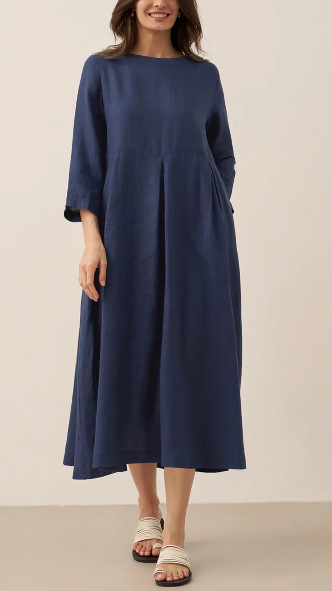 🎁New Arrivals🔥Women's Loose Cotton-Linen Midi Dress