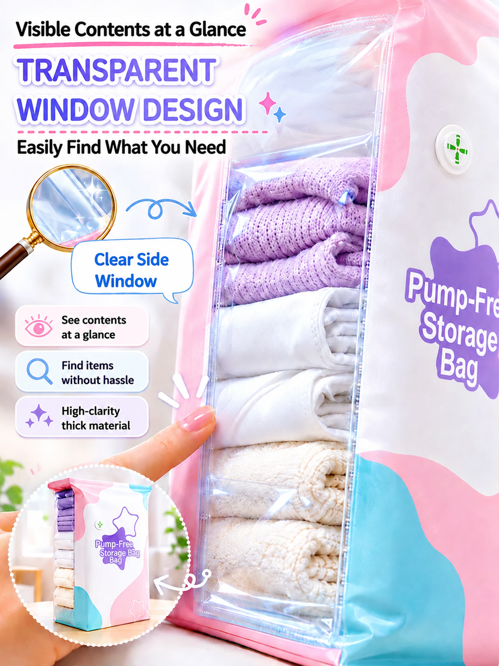 ✨⏰Vacuum Compression Bag Without Air Extraction