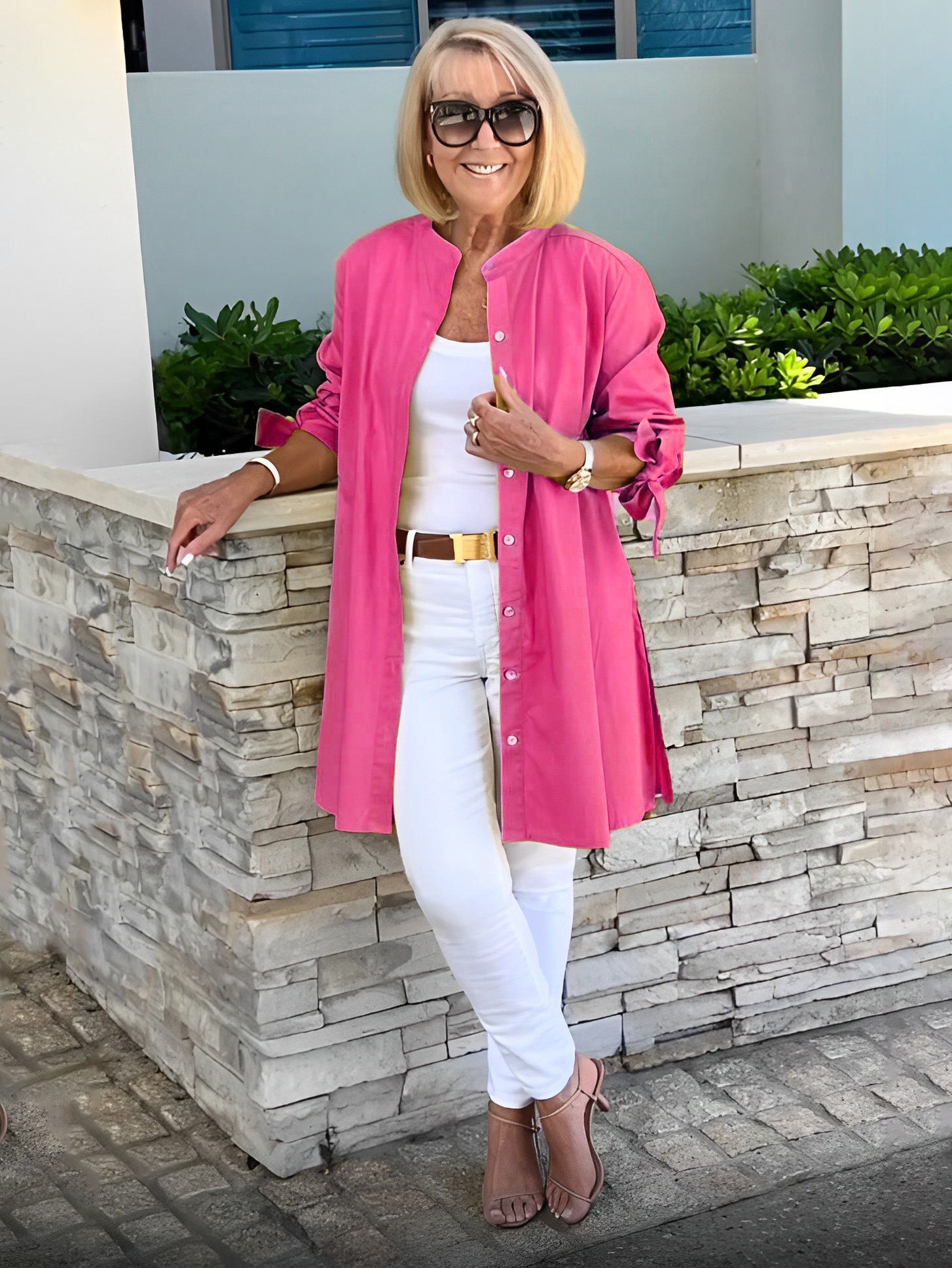 🎁New Arrivals🔥Women's Solid Color Swing Shirt Jacket