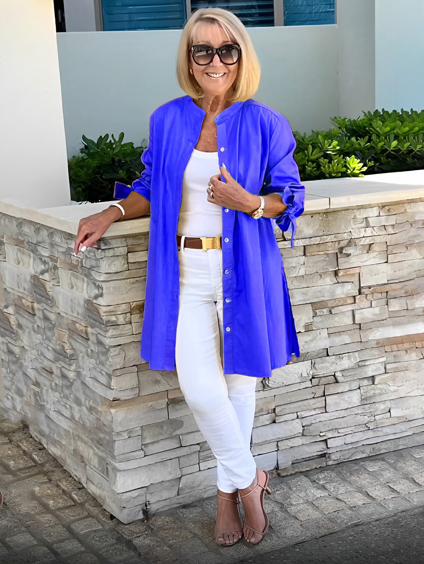 🎁New Arrivals🔥Women's Solid Color Swing Shirt Jacket
