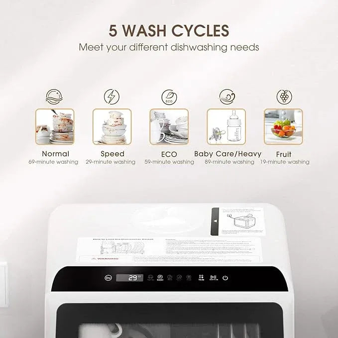 🎉Compact Countertop Dishwasher – Big Power（🎁Special Sale—Free Shipping）
