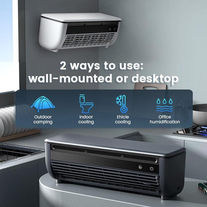 🎉Portable Wireless Wall-Mounted Air Conditioner, Multiple Fan Speed Modes（🎁Special Sale—Free Shipping）