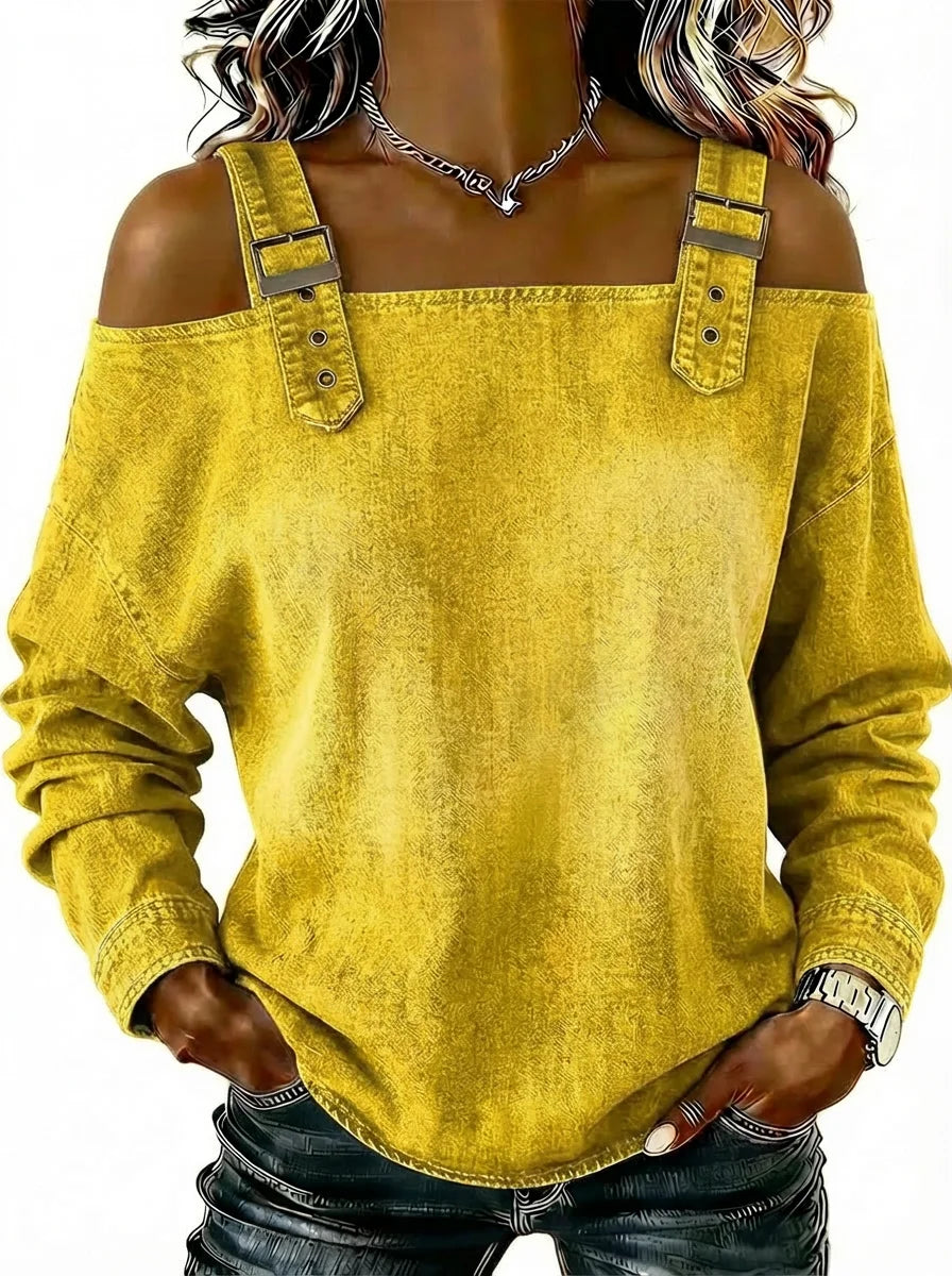 💛Women's sleeveless denim shirt