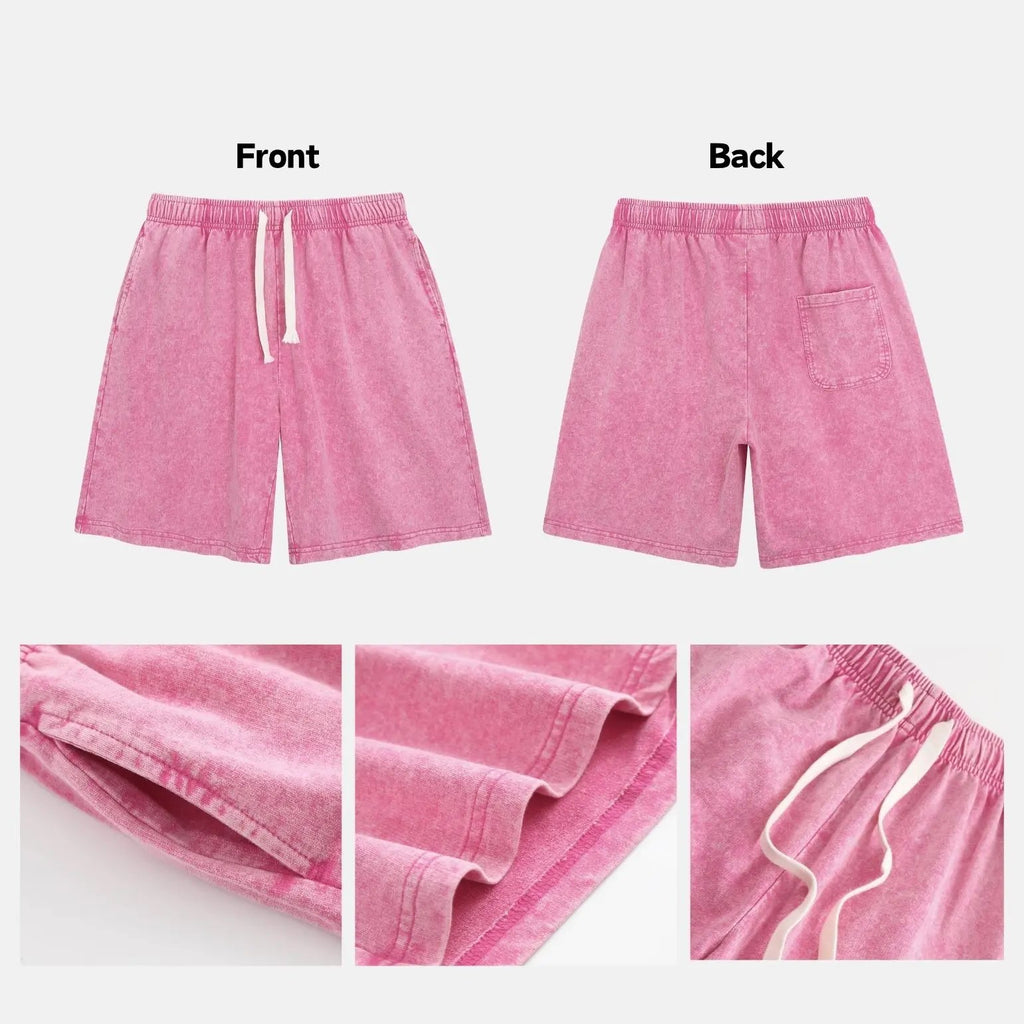 🎁New Arrivals🔥Women's Soft Cotton Blend Washed Floral Shorts, Casual Summer Travel Streetwear Bottoms