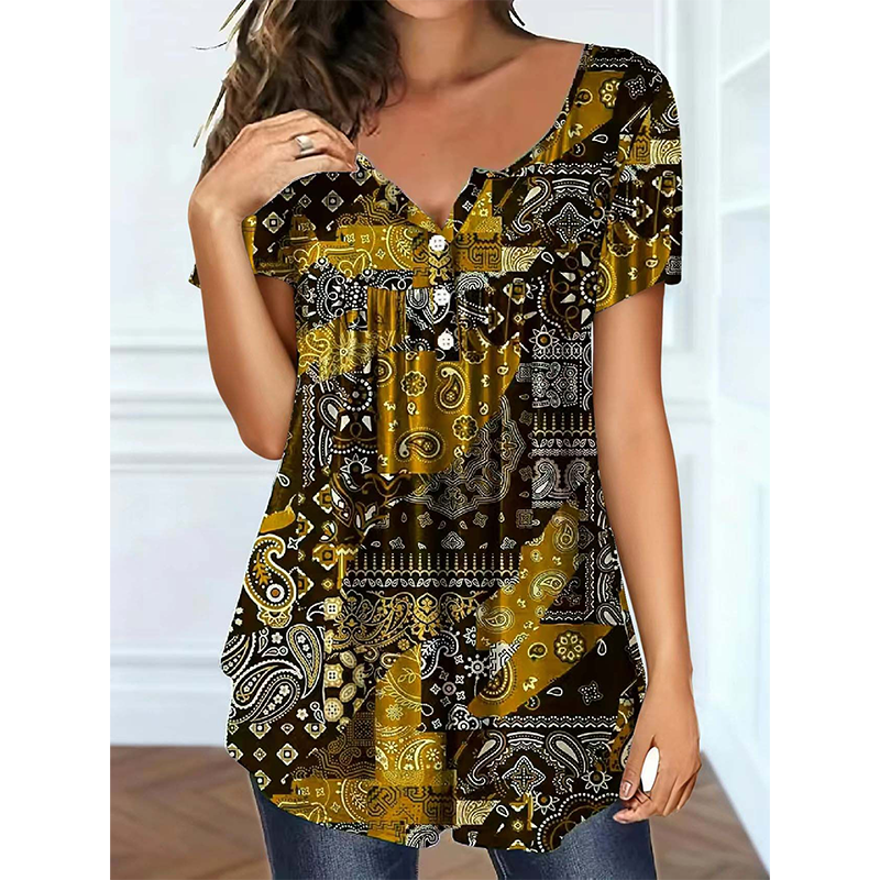 Women's Casual V-Neck Top