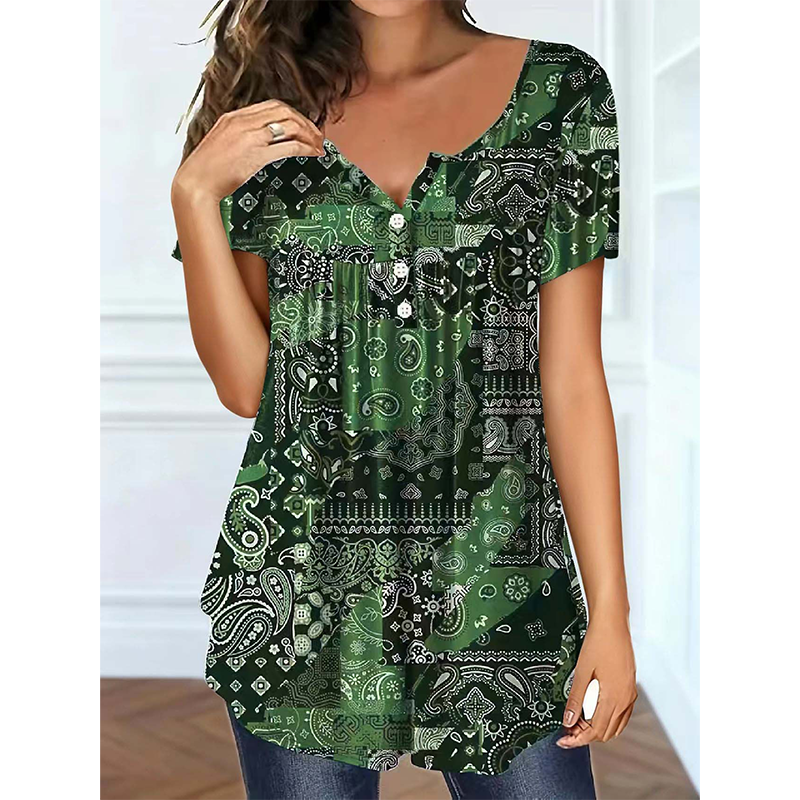 Women's Casual V-Neck Top